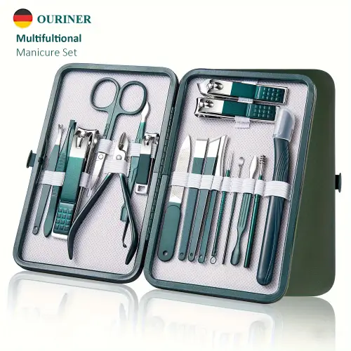 Stainless Steel Manicure & Pedicure Set — 18 Pieces