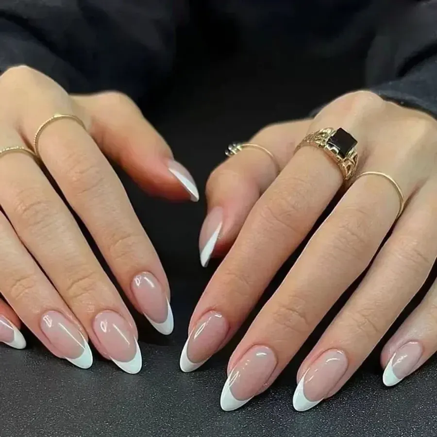 Almond Full-Cover Soft Gel Tips — 24 Pieces