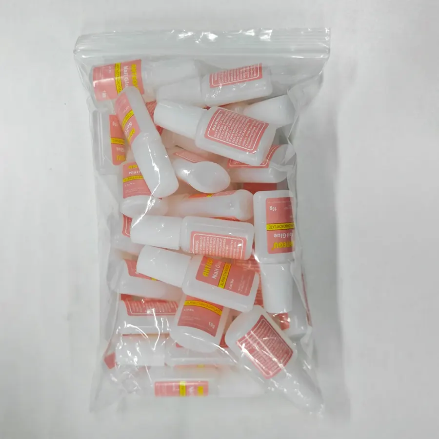 Clear Press-On Nail Set — 10 Pieces