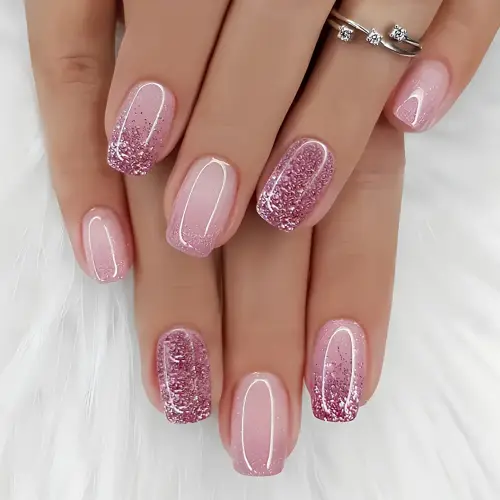 French Sheer Press-On Nail Set — 24 Pieces