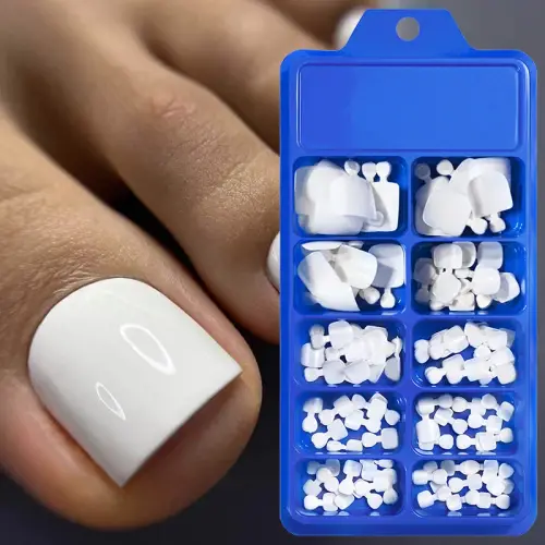 Square Full-Cover Soft Gel Tips — 100 Pieces