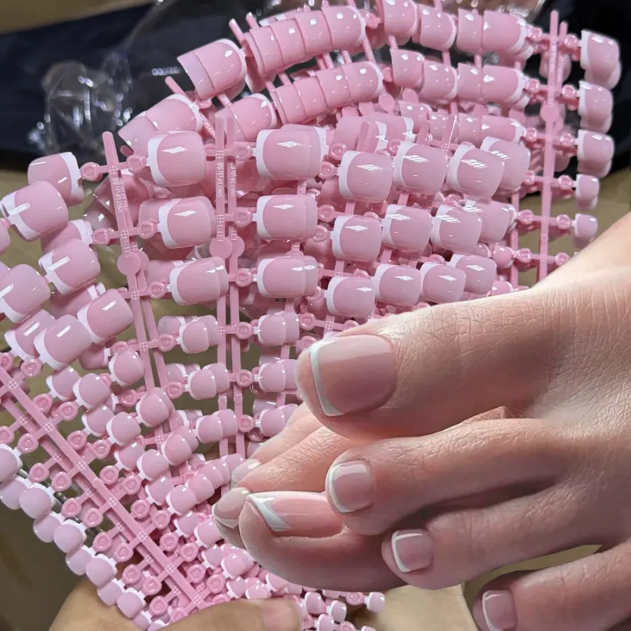Square Full-Cover Soft Gel Tips — 120 Pieces